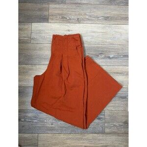 Future Collective Rust Orange Wide-Leg Pants Sz 6